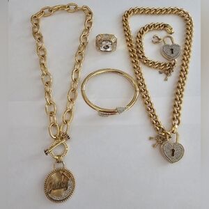 Juicy Couture Gold Necklace/Bracelet/Bangle/Ring Bundle